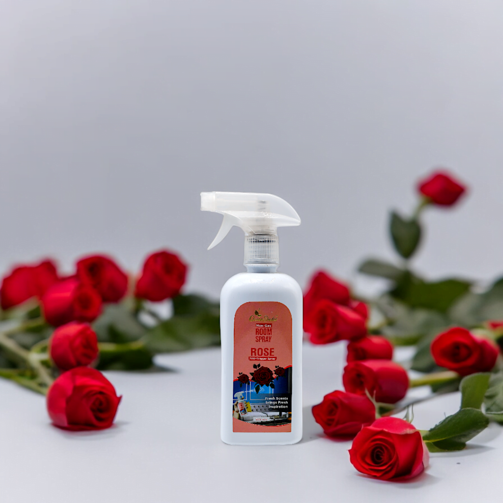 Non Gas Rose Refreshing Room Spray | 500 ml - Natural Rose Scent