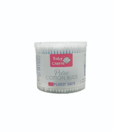 Baby Cherie Cotton Buds - Baby Mini Can (300 Buds, Pack of 2)