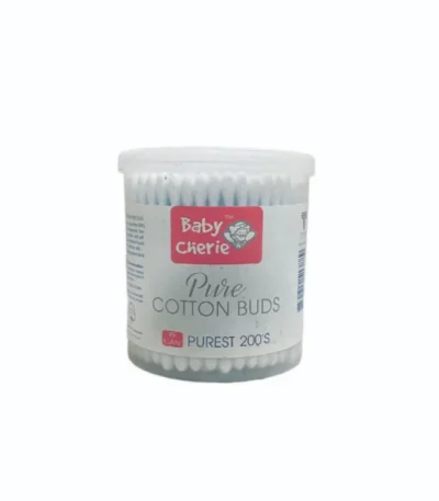 Baby Cherie Pure Cotton Buds - 200pcs (Pack of 2 Boxes) | Imported & Gentle Care