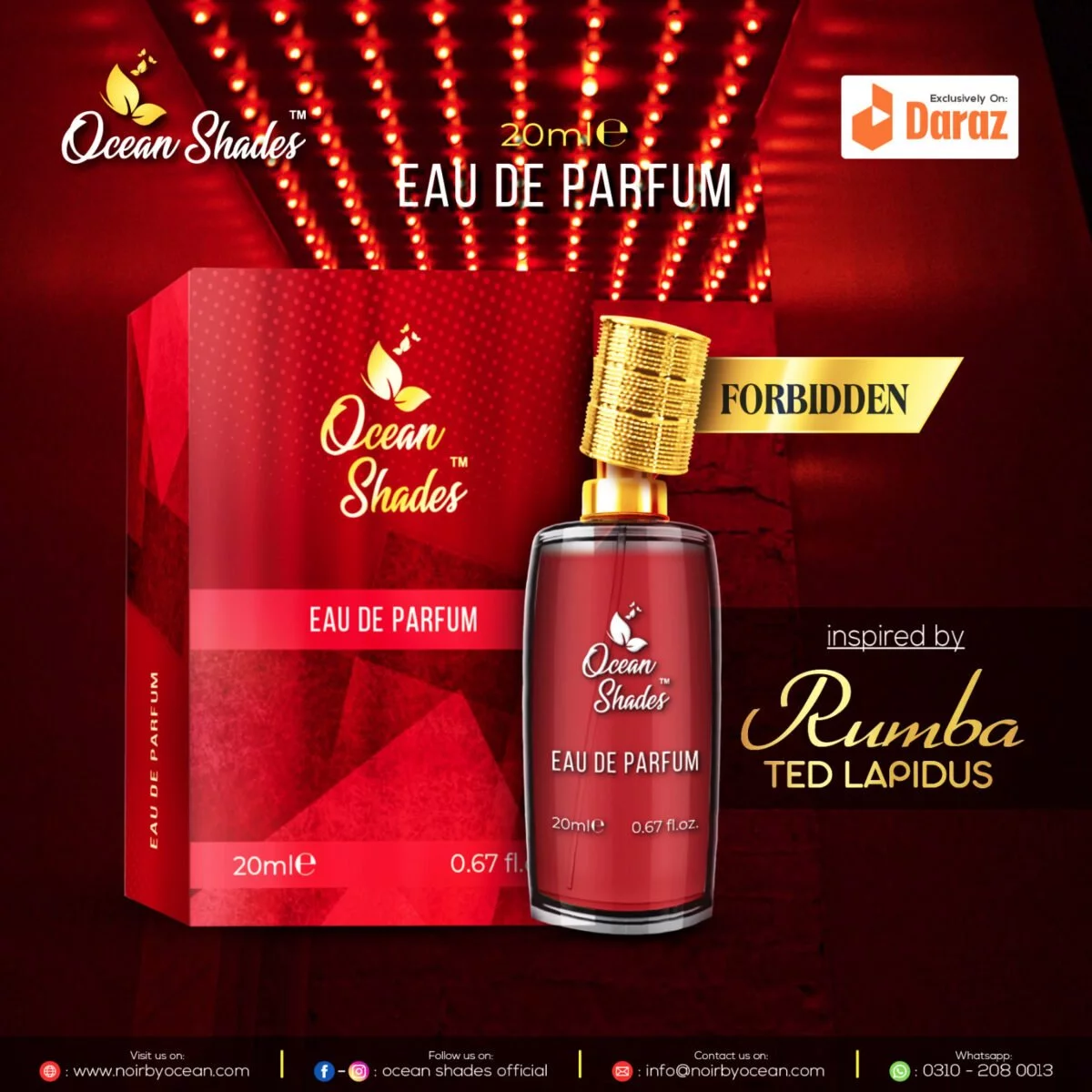 FORBIDDEN RUMBA TED LAPIDUS PERFUME 20ML