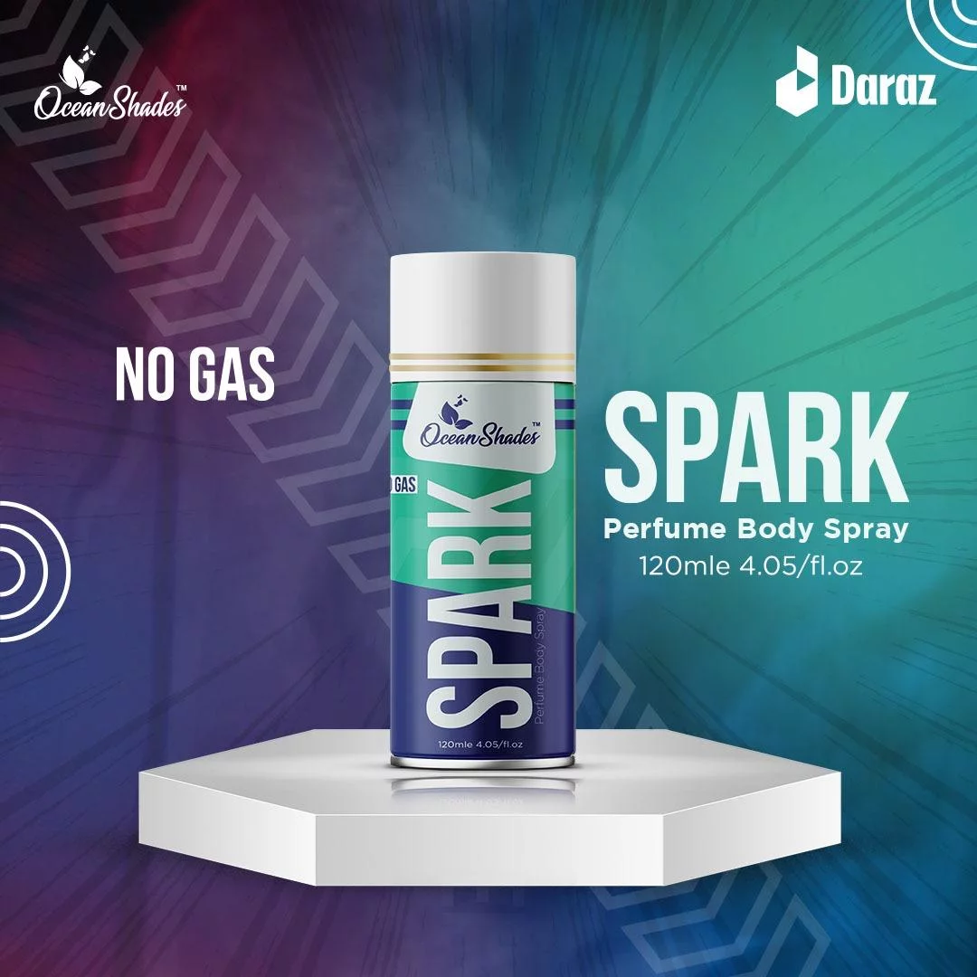 Ocean Shades No Gas Spark Body Spray - 120ml