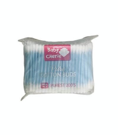 Baby Cherie Pure Cotton Buds 200's Blue – Pack of Two | Gentle & Imported