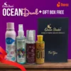 Ocean Shades Deal No. 01: Women's Self-Care Essentials Gift Set - Mustard Oil, Body Mist, Body Spray, Rose Water