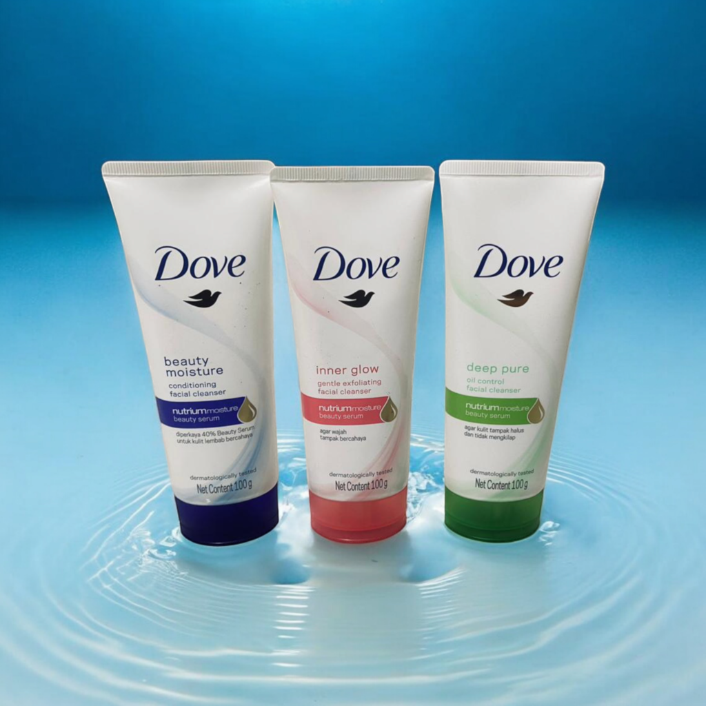 Dove Face Wash Combo – Choose Any 2: Beauty Moisture, Inner Glow, Deep Pure