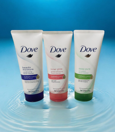 Dove Face Wash Combo – Choose Any 2: Beauty Moisture, Inner Glow, Deep Pure