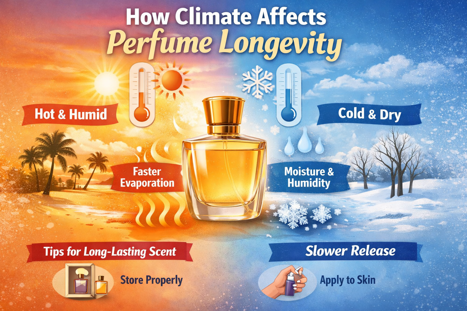How climate affects perfume longevity