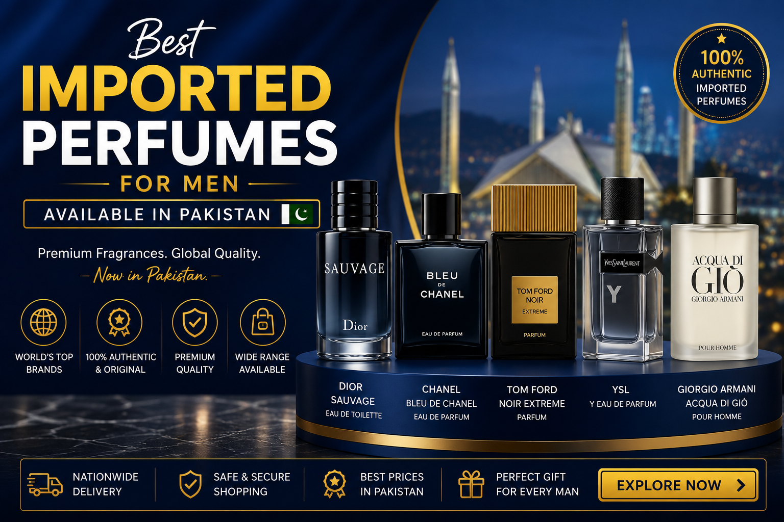 Best Imported Perfumes for Men Available in Pakistan